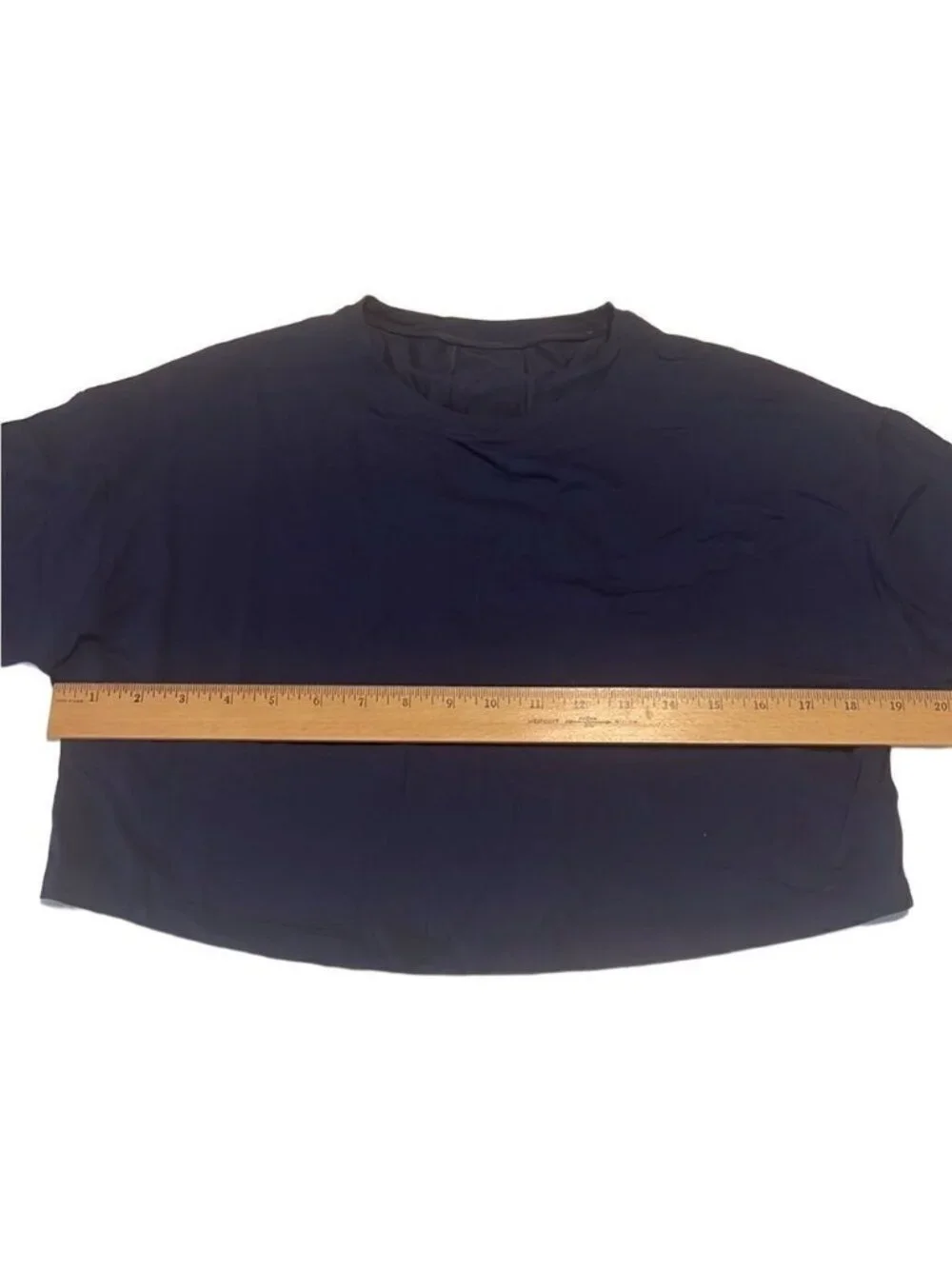 Lululemon Blue Pullover Long Sleeves Round Neck Crop Top Size Large